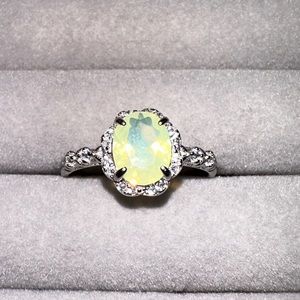 Bomb Party Sterling Yellow Opal Ring
